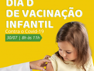 Dia D de vacinação Contra o Covid-19 para crianças